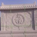 德阳 芝麻白花岗岩屏风，照壁，影壁