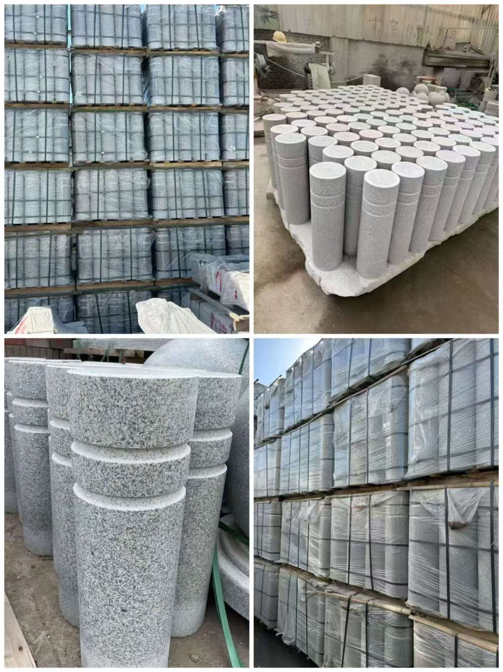 德阳 芝麻白花岗岩挡车柱、隔离柱多少钱