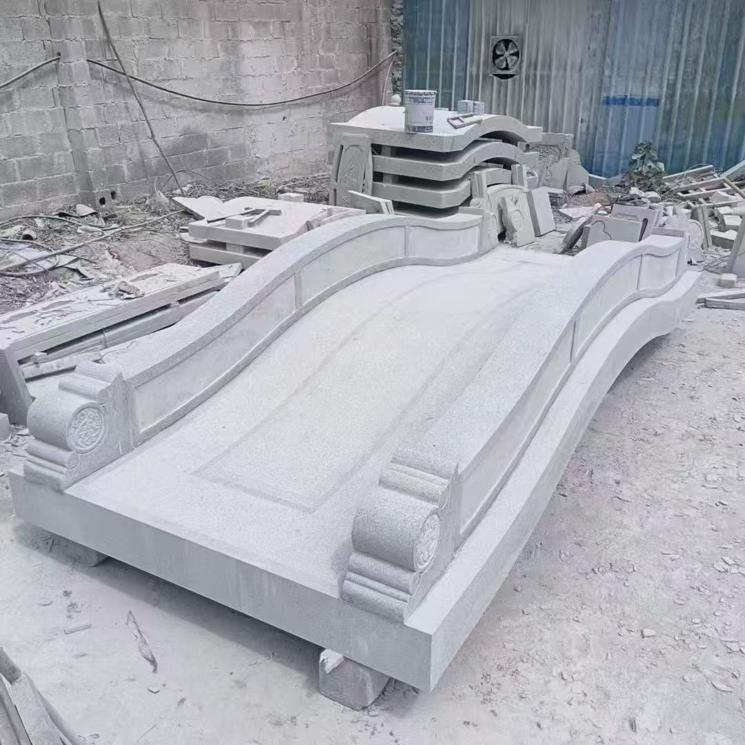 德阳 芝麻灰花岗岩园林景观 小石桥